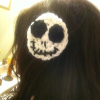 Jack skellington inspired hair clip - Thumbnail 1