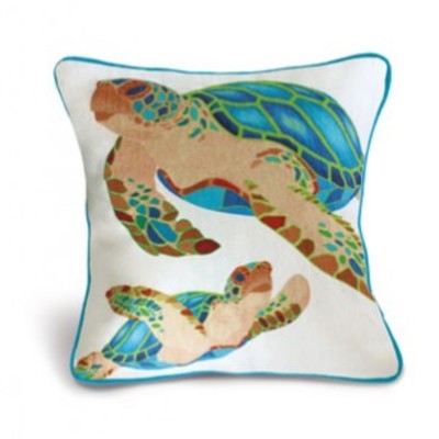 "honu/turtle" cotton/twill keepsake pillow