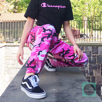 Free Shipping-ORANGE/PINK CAMO PANTS - Thumbnail 3