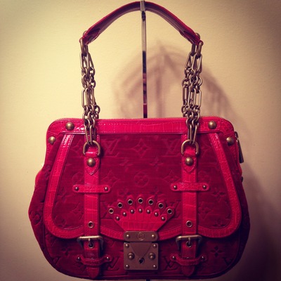 Louis vuitton alligator irvine satchel