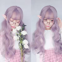 Purple Pink Mixed Long Cosplay Wig - Thumbnail 1