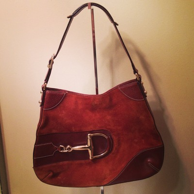 Gucci suede hasler brown