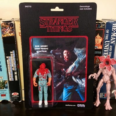 Custom 'stranger things' bob newby action figure