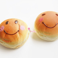 Jumbo Soft Kawaii Blush Bun Squishy - Thumbnail 1