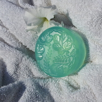 Leaf and Fern glycerin bar in English Garden "Ocean blue" - Thumbnail 3