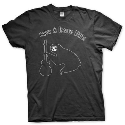 Slow and heavy riffs sloth - tshirt
