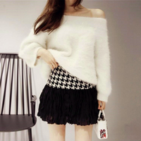 Chic Off Shoulder Sweater - Thumbnail 1