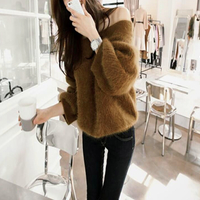 Chic Off Shoulder Sweater - Thumbnail 4