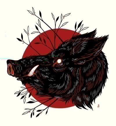 Boar God - Print