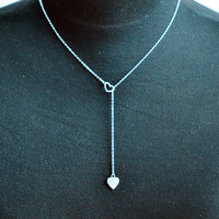 Elegant Heart Charm Necklace - Thumbnail 1