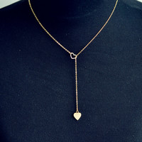 Elegant Heart Charm Necklace - Thumbnail 3