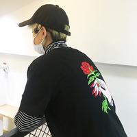 Free Shipping-SOFT GRUNGE ROSE TEE  - Thumbnail 1