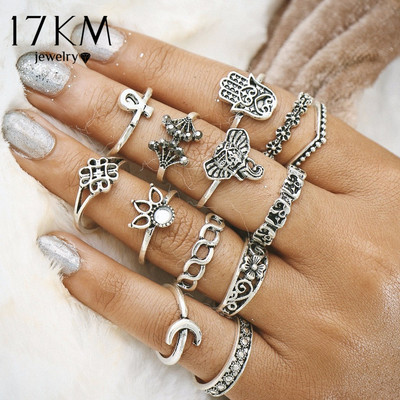 Stylish bohemian ring set in silver and gold