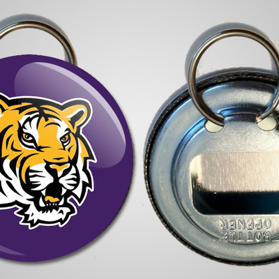 L.s.u. tiger keychain bottle opener