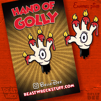 HAND OF GOLLY Glow Enamel Pin - Thumbnail 3