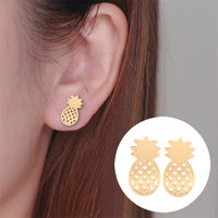 Cute Pineapple Stud Earrings - Thumbnail 3