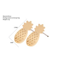 Cute Pineapple Stud Earrings - Thumbnail 4