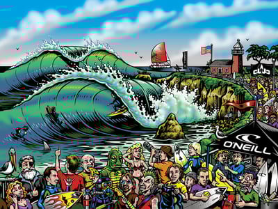 O'neill 2010 Cold Water Classic event poster