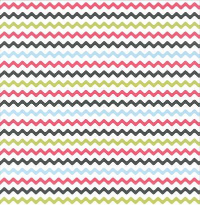 American Crafts Travel Colour Zigzag Cardstock 12x12"
