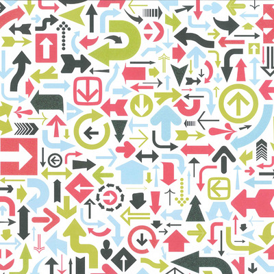 American crafts travel random arrows cardstock 12x12" glitter