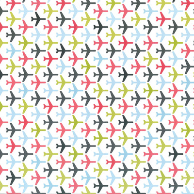 American crafts travel airplanes cardstock 12x12" glossy