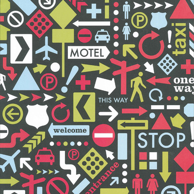 American crafts travel signage cardstock 12x12" glossy