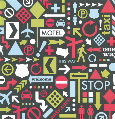 American Crafts Travel Signage Cardstock 12x12" Glossy