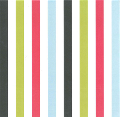 American Crafts Travel Strong Stripes Cardstock 12x12"