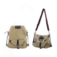 Multi-function Shoulder Canvas Backpack - Thumbnail 4