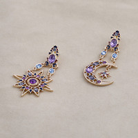 Stars and Moon Crystal Earrings - Thumbnail 1