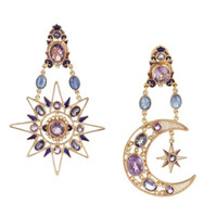 Stars and Moon Crystal Earrings - Thumbnail 2
