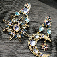 Stars and Moon Crystal Earrings - Thumbnail 3