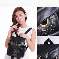 Retro Vintage Cute Owl Backpack - Thumbnail 2