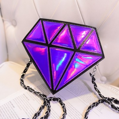 Beautiful diamond shoulder bag clutch bag