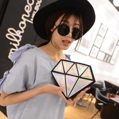Beautiful diamond shoulder bag clutch bag