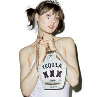 Sequined Tequila Design Chain Shoulder Bag Cross body Bag - Thumbnail 3