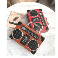 Vintage Retro Radio Design Hand bag Cross body Bag - Thumbnail 4