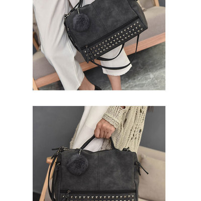 Luxury rivet messenger bag