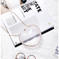 Stylish Love Heart Shape Transparent Shoulder Bag Cross body Bag - Thumbnail 3