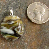 Earthtone Glass Pendant - Thumbnail 1