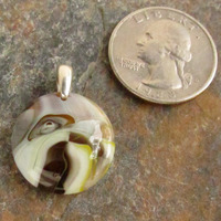 Earthtone Glass Pendant Small - Thumbnail 1