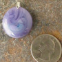 Purple Pastel Glass Pendant Medium-1