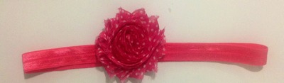 RTS Shabby Flower Headband 0-12m