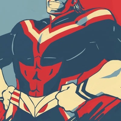 All might: "i am here"