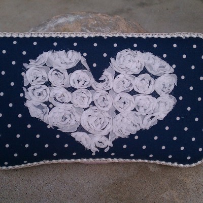 Shabby rosette wipe case