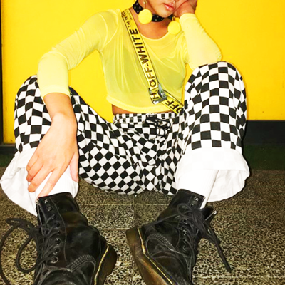 Free shipping-checker pants - Thumbnail 4