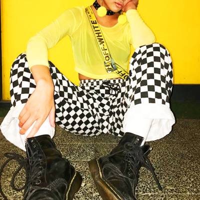 Free Shipping-CHECKER PANTS