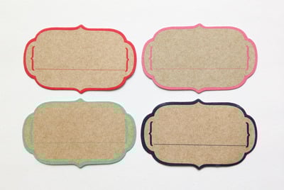 Mini Jounaling Cards 4pcs - 1 x 2"