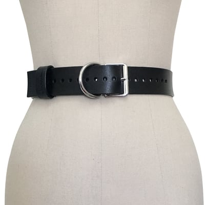 Signature belt ( black + silver )