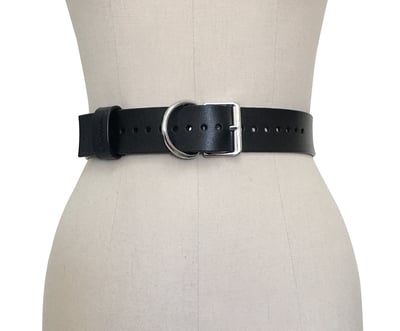 Signature Belt ( Black + Silver )